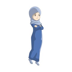 Muslim cartoon with Japanese Manga style