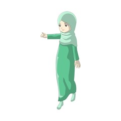 Muslim cartoon with Japanese Manga style
