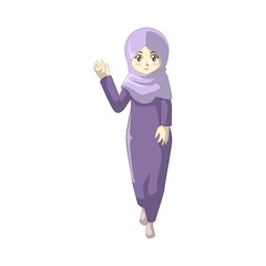 Muslim cartoon with Japanese Manga style