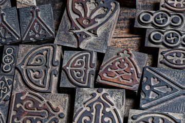 Old Wooden Printing Blocks