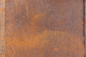 Texture of an old rusty sheet of iron