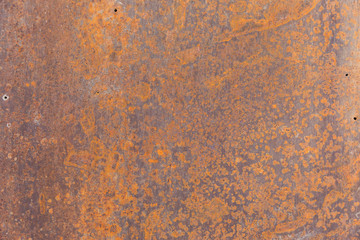 Texture of an old rusty sheet of iron