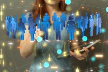 Concept of teamwork and partnership