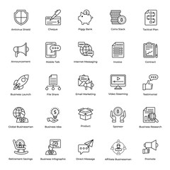  Business Marketing Line Vectors Pack 