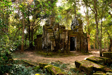 View of a beautiful temple in the Angkor complex © silentstock639