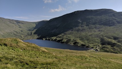 Fototapeta na wymiar Lake District View, Mountains, Valley