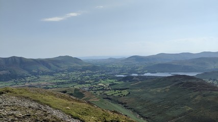Fototapeta na wymiar Lake District View, Mountains, Valley