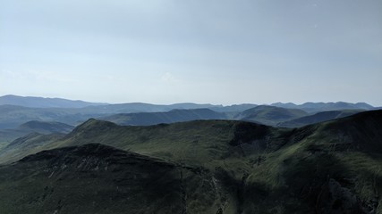 Lake District View, mountains, valley