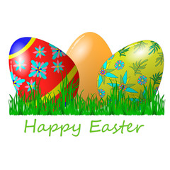 A vector Easter egg isolated on white background..