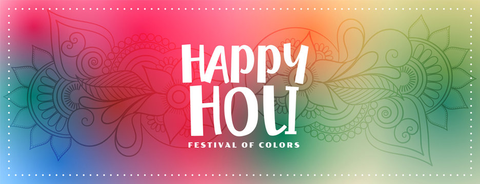 colorful background for happy holi festival design