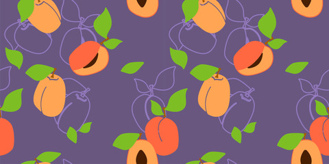 fresh apricots pattern