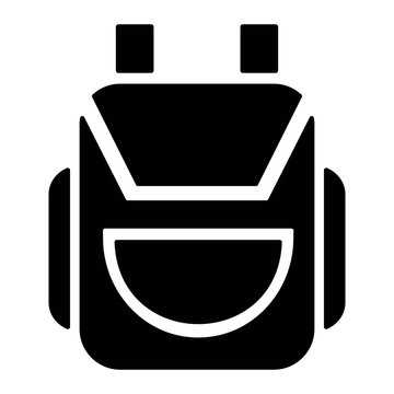 recommend clip art: Backpack icon. Bag for school, traveling, camping. Rucksack, knapsack icon.