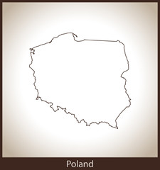 map of Poland