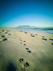 South African Sunset Sunrise sandy coast Cape Town South Africa