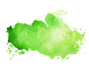 watercolor stain texture in green color shade © starlineart