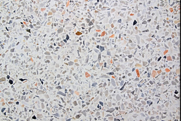 Terrazzo texture patterns old white abstract floor background