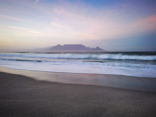 South African Sunset Sunrise sandy coast Cape Town South Africa