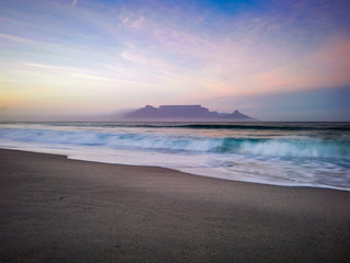 South African Sunset Sunrise sandy coast Cape Town South Africa