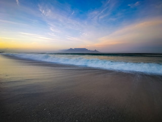 South African Sunset Sunrise sandy coast Cape Town South Africa