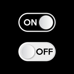Turn on dark mode. On and Off toggle switch button. Dark theme on your device or site.