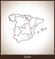 map of Spain