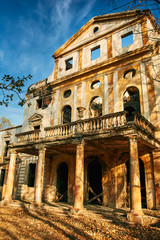 Fototapeta premium Old abandoned resort hotel in Borjomi, Georgia