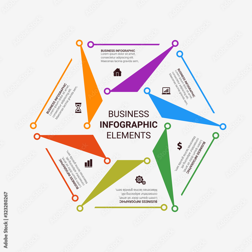 Poster timeline infographic design element and number options. business concept with 3, 4, 5, 6 steps. can 