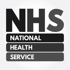 NHS - National Health Service acronym, medical concept background