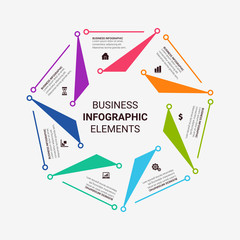 Timeline infographic design element and number options. Business concept with 3, 4, 5, 6 steps. Can be used for workflow layout, diagram, annual report, web design. 