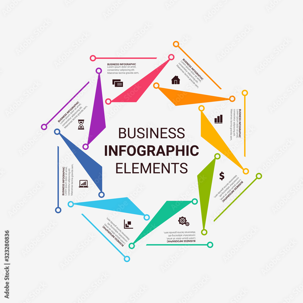 Poster timeline infographic design element and number options. business concept with 3, 4, 5, 6 steps. can 