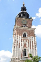 Fototapeta na wymiar Krakow Town Hall Tower, Poland