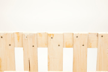 Fence from the boards. On white background