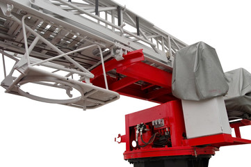 top of a firetruck ladder