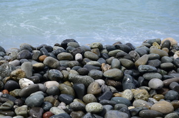 stones on the beach