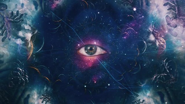 Eye in mystic cosmic fractal