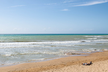 Strand in Sizilien