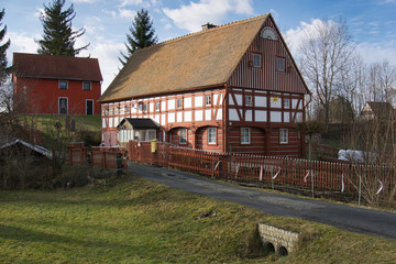 Fototapeta na wymiar Oberlausitzer Umgebindehaus