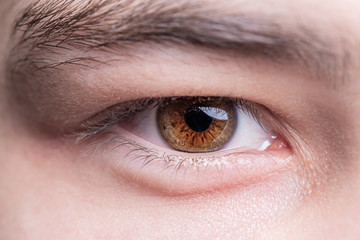 Obraz premium Human eye iris close up