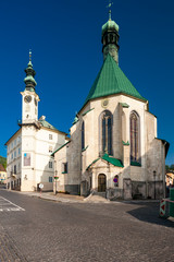 Fototapeta na wymiar central square, Banska Stiavnica, Slovakia