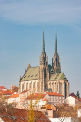 Fototapeta premium Petrov, Cathedral of St. Peter and Paul, Brno, Czech Republic