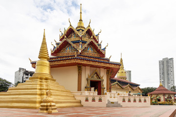 Wat Chaiya Mangalaram with popular reclining sleeping Buddha is popular tourism destination in...