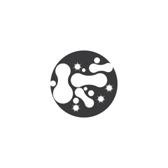 Fototapeta premium Bacterial Logo Template vector symbol