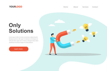 Only solutions landing page website