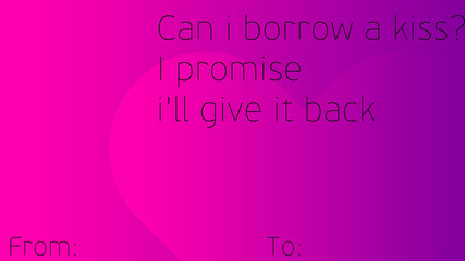romantic love card