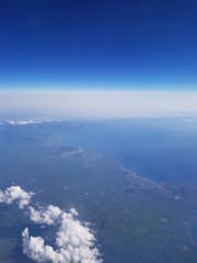 aerial view from plane