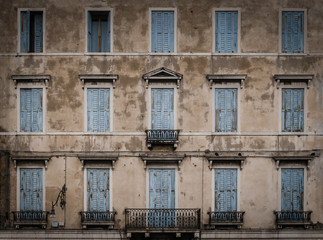 facade of an old building in venice