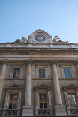 Fototapeta na wymiar Milano, Italy - 16 January 2020 : View of Palazzo dell Orologio