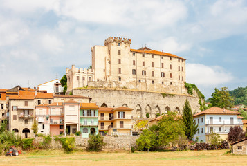 Fototapeta na wymiar Monesiglio castle in Piedmont, Italy