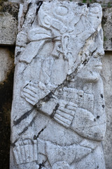 Stèle maya à Palenque, Mexique