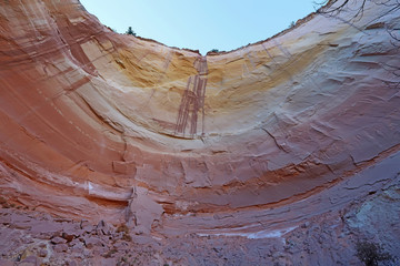 Rock formations of Echo Amphitheater near Abiquiu, New Mexico